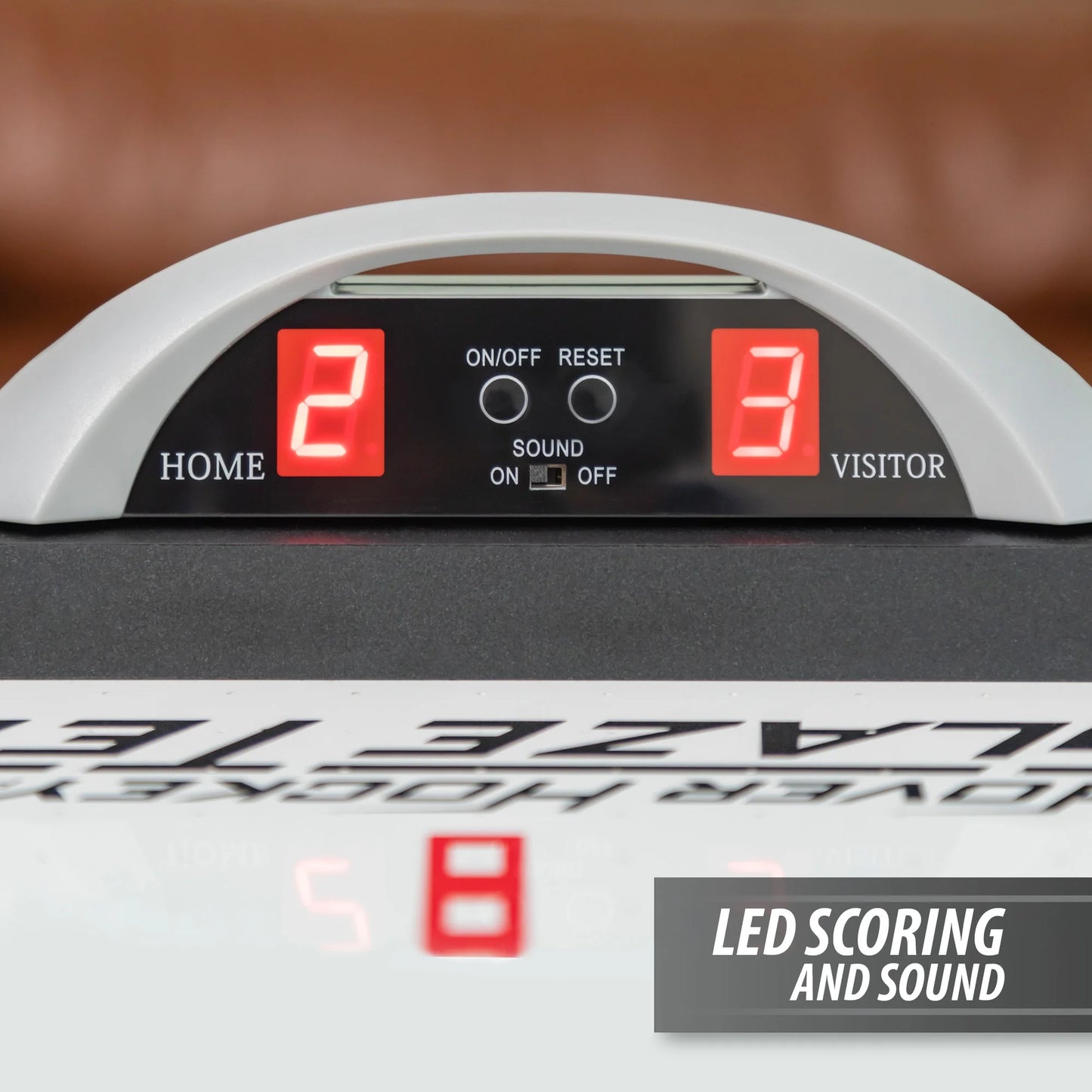 Pulse 80" Indoor Air Hockey Table with LED Scoring and Power Corners