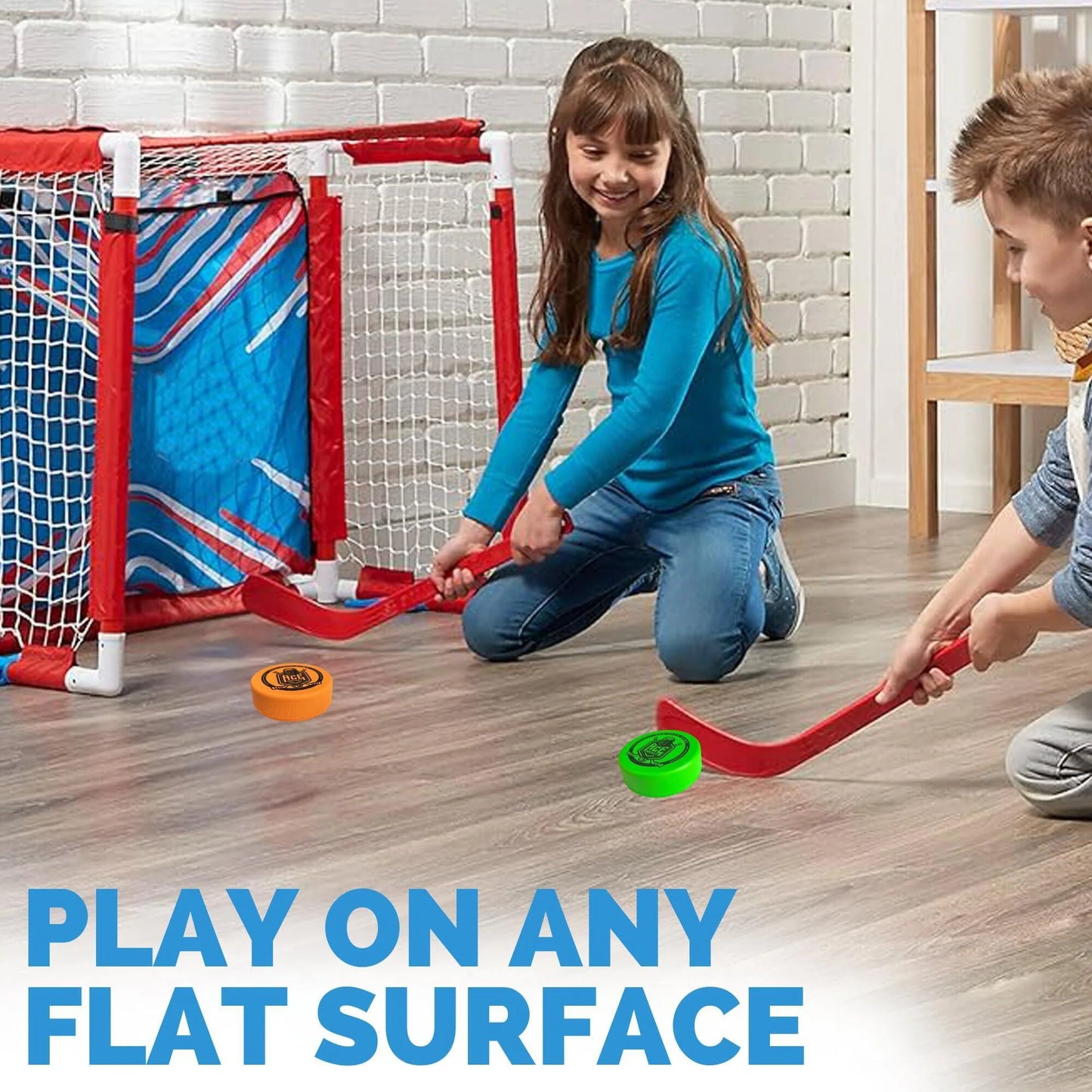 Foam Pucks Set of 3 Indoor Knee Hockey Pucks Soft Hockey Pucks Official Regulation Size 3 Floor Hockey Pucks