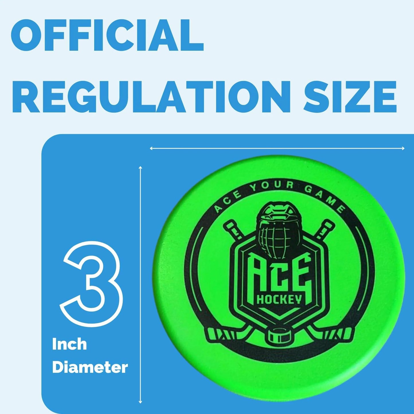 Foam Pucks Set of 3 Indoor Knee Hockey Pucks Soft Hockey Pucks Official Regulation Size 3 Floor Hockey Pucks