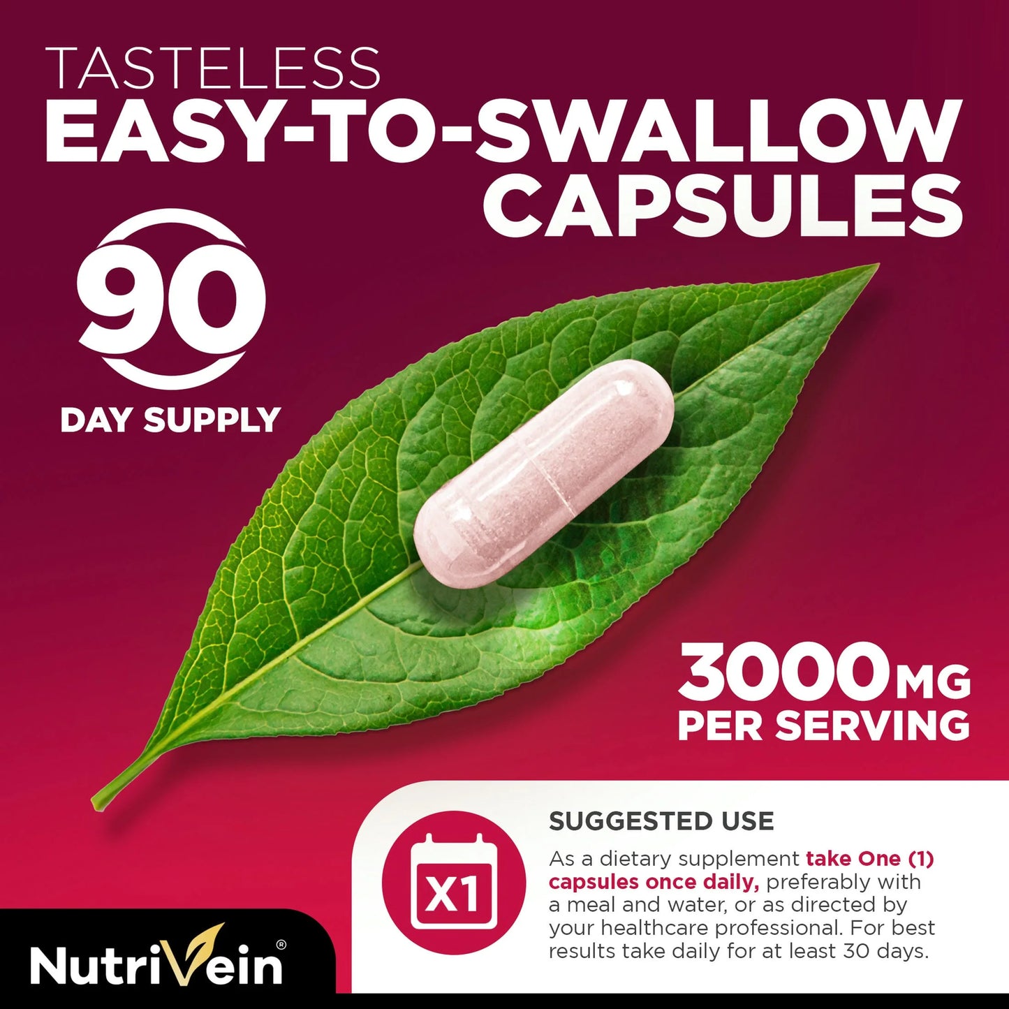 Tart Cherry 3000 Mg – Joint & Muscle Recovery, 90 Vegan Capsules