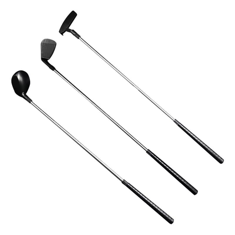 Detachable Golf Clubs Stainless Steel Lightweight Golf Clubs Detachable Multifunctional Golf Playing Supplies for Boys Girls