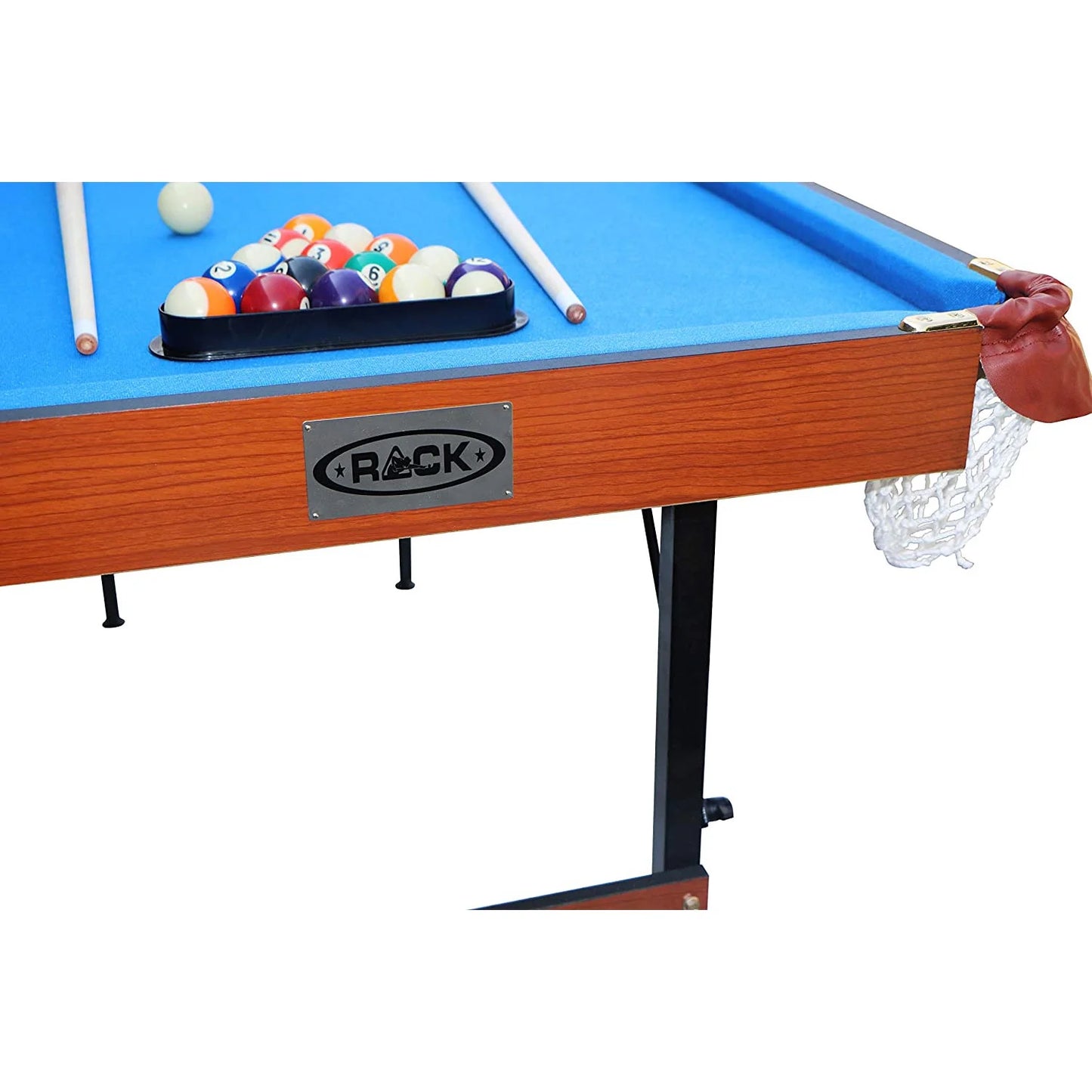 Crux 55" Folding Classic Billiard Pool Table Multi Player Game, Blue
