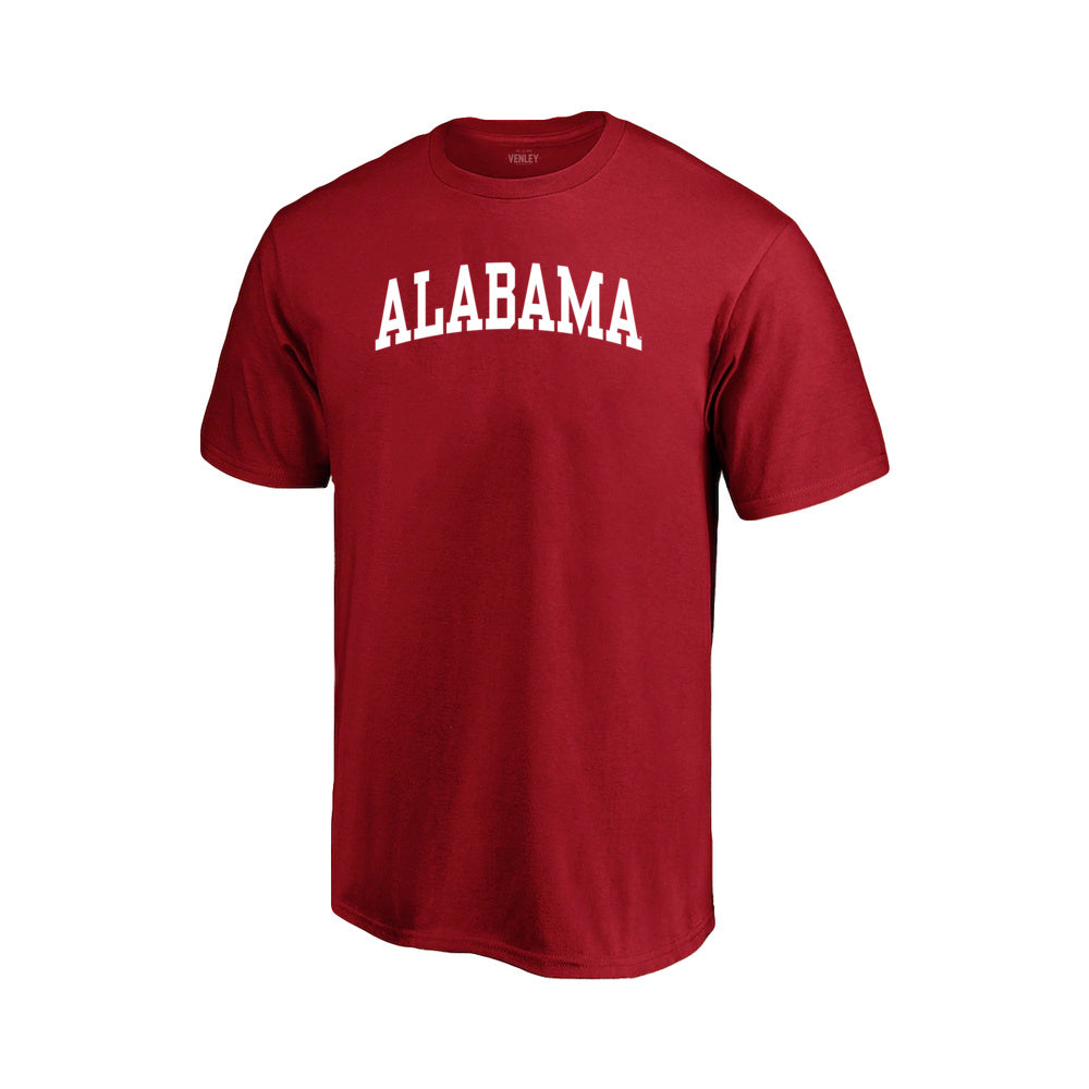 Official NCAA Alabama Crimson Tide Mens Crewneck Short Sleeve T-Shirt