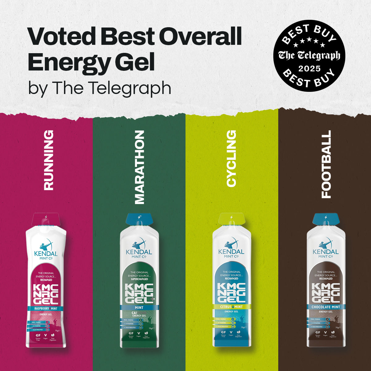KMC NRG GEL Mixed Flavour Energy Gel Bundles (Save up to 40%)
