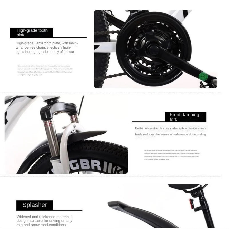 Mountain Bike with Double Disc Brakes - Perfect for Adults and Students