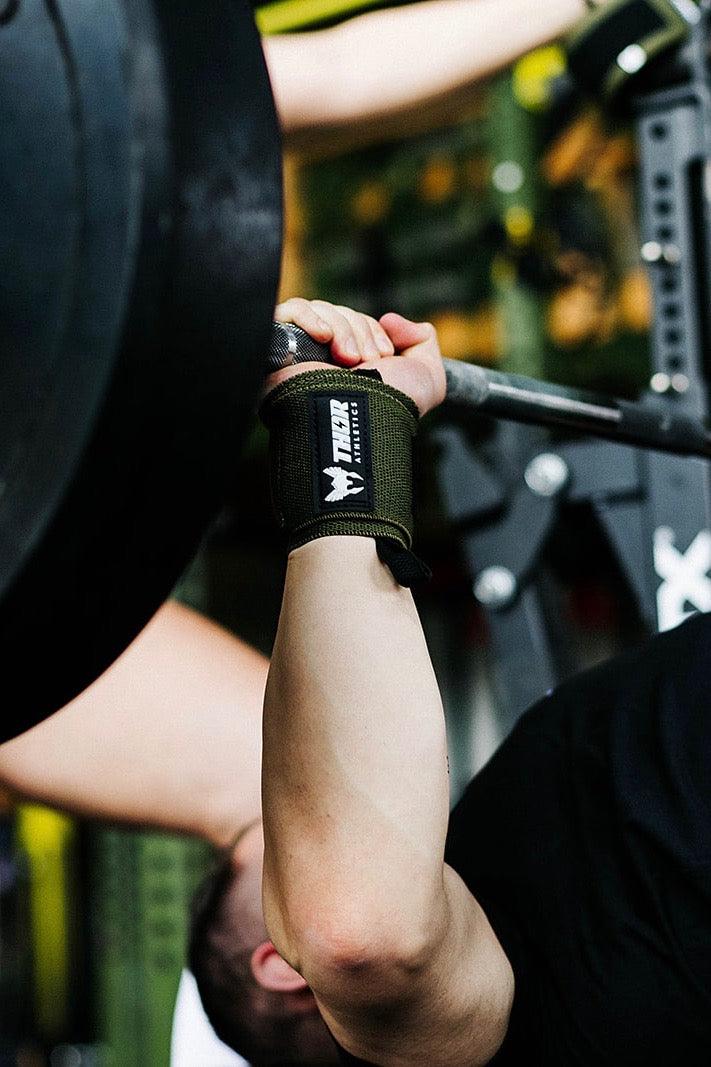 Army Green Wrist Wraps | 60cm | Thor Athletics