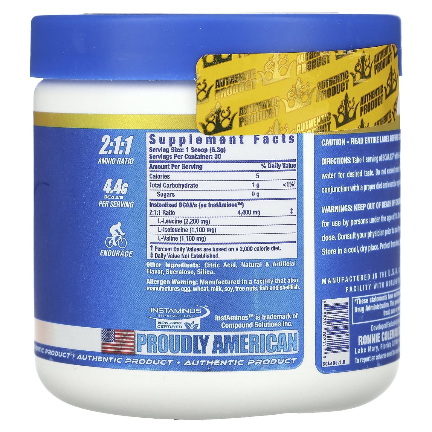 Post Workout Recovery BCAA-XS 2:1 Powder