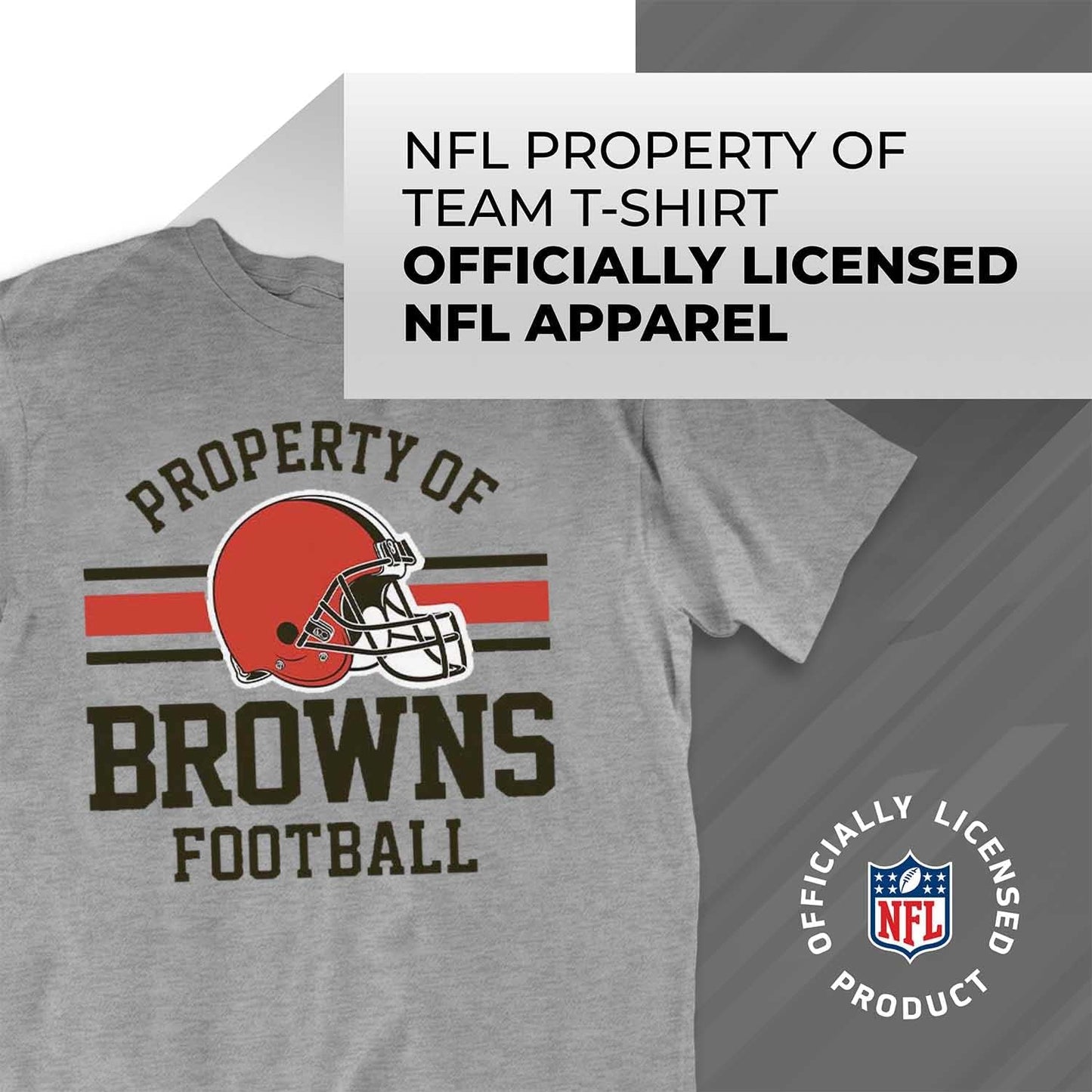 NFL Adult Property of T-Shirt - Cotton & Polyester - Show Your Team Pride with Ultimate Comfort and Quality