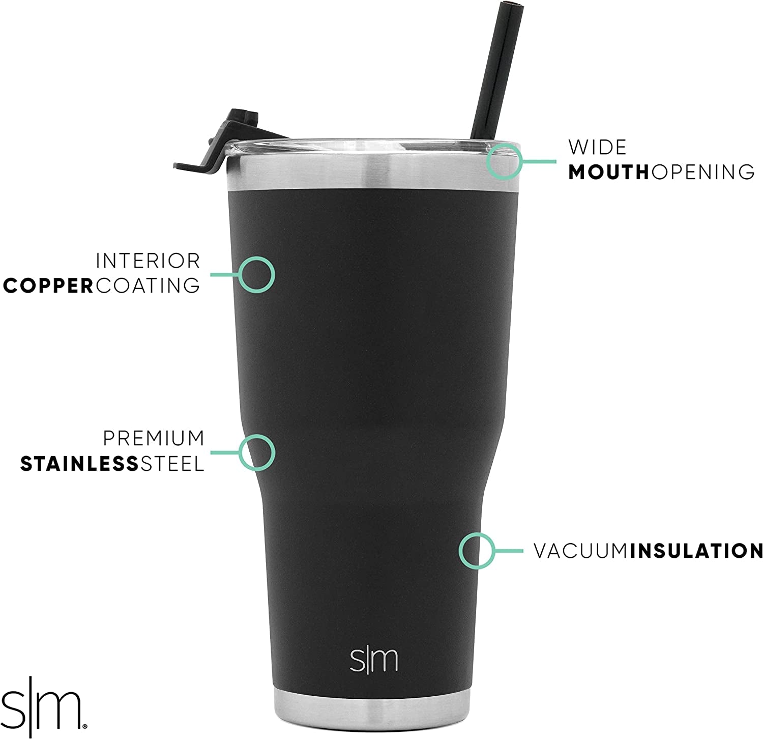 Officially Licensed Collegiate Penn State Nittany Lions Tumbler with Straw and Flip Lid | Insulated Stainless Steel 30Oz Thermos | Cruiser Collection | the Pennsylvania State U