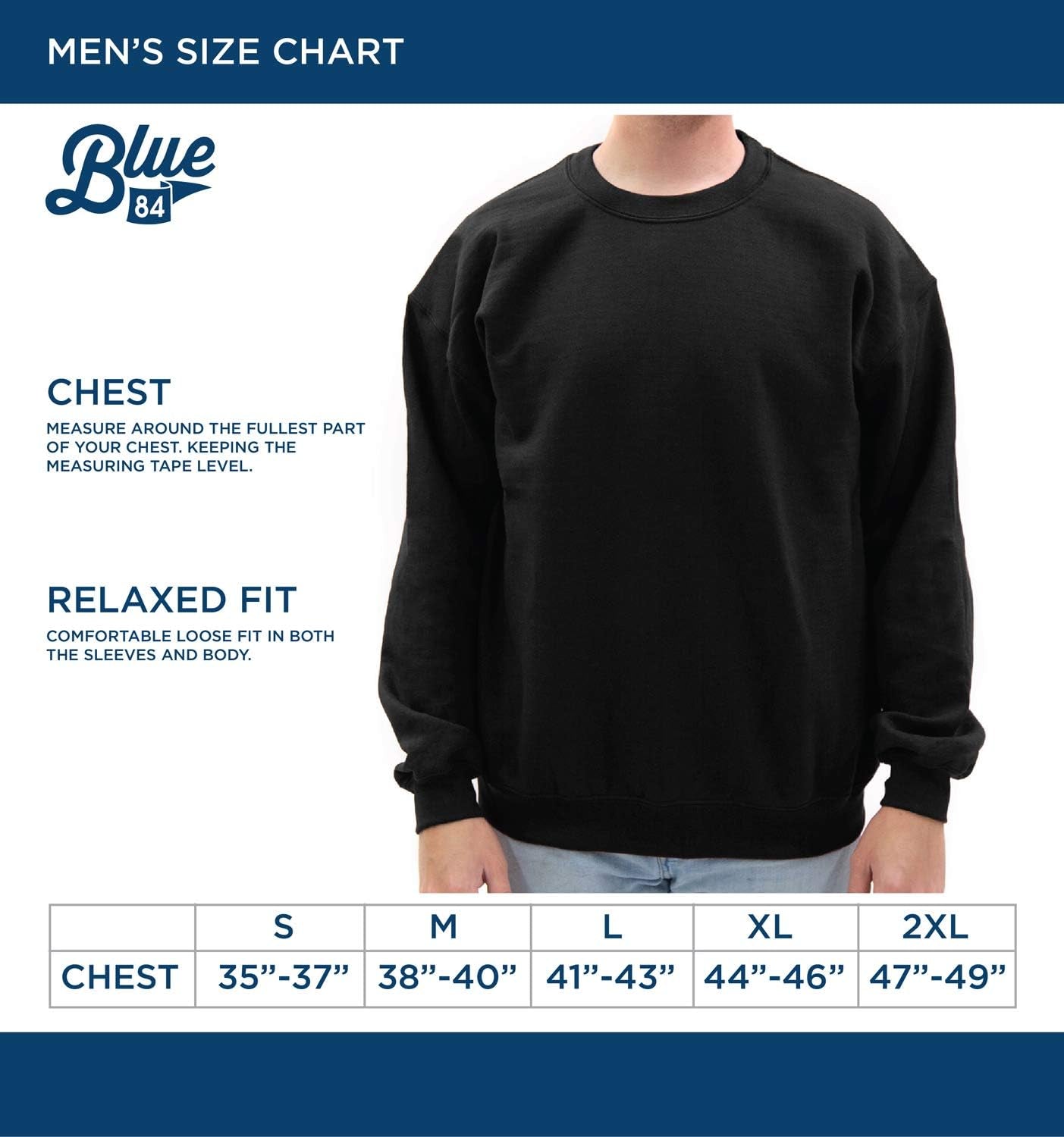 Men'S Crewneck Sweatshirt Front/Back
