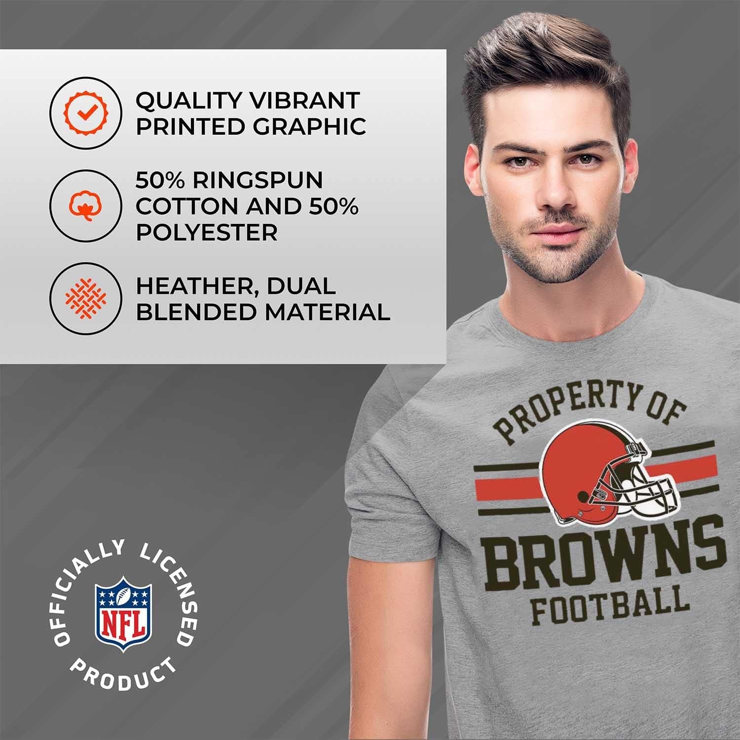NFL Adult Property of T-Shirt - Cotton & Polyester - Show Your Team Pride with Ultimate Comfort and Quality