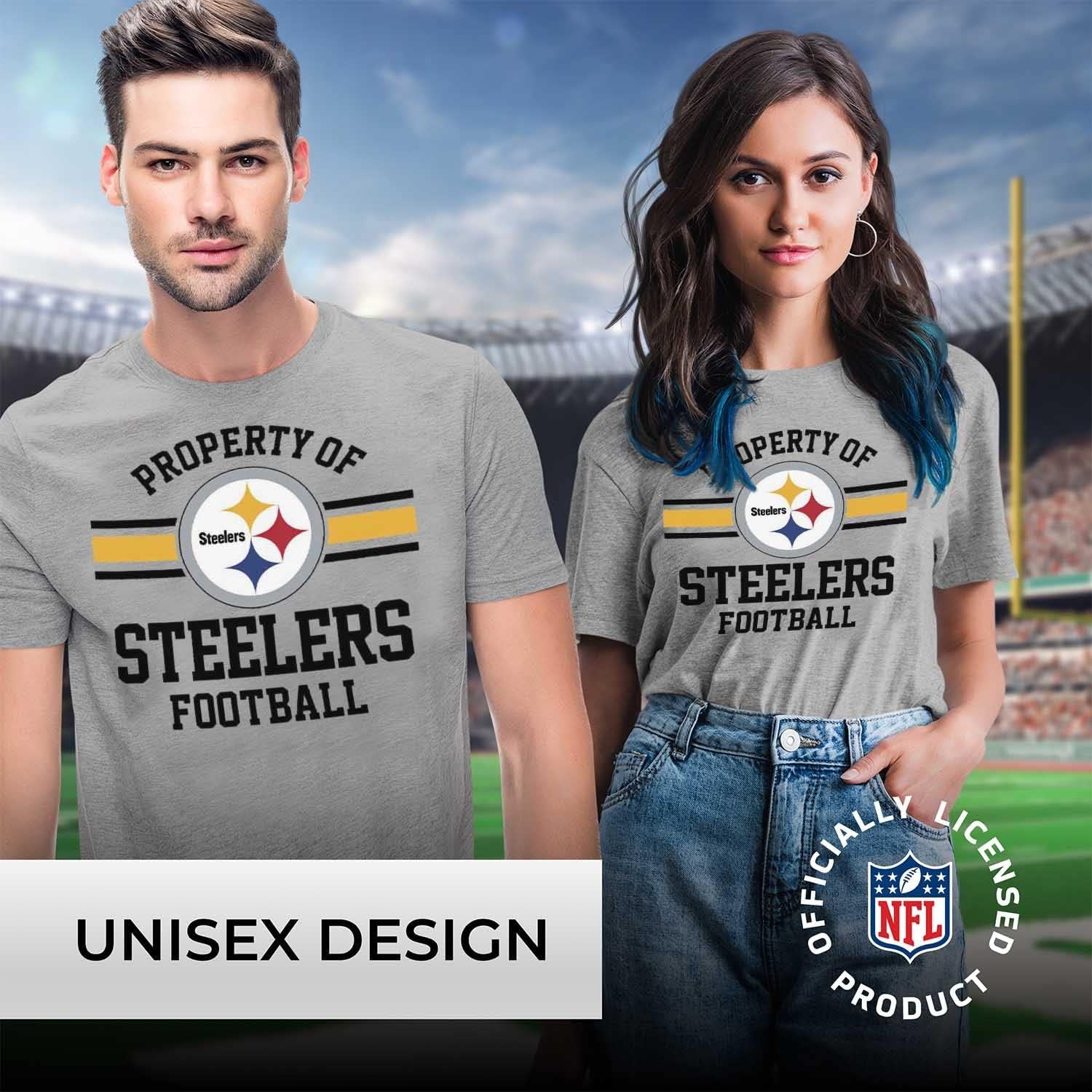 NFL Adult Property of T-Shirt - Cotton & Polyester - Show Your Team Pride with Ultimate Comfort and Quality