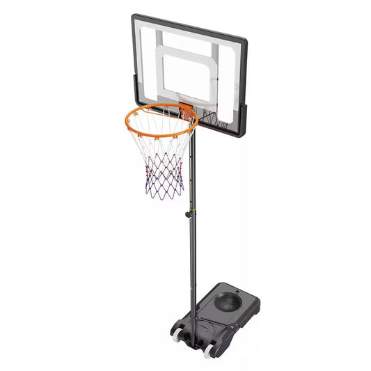 Basketball Hoop, 5-7 Ft. Adjustable Height Portable Backboard System, 32 In. Basketball Hoop Goal, for Outdoor/Indoor