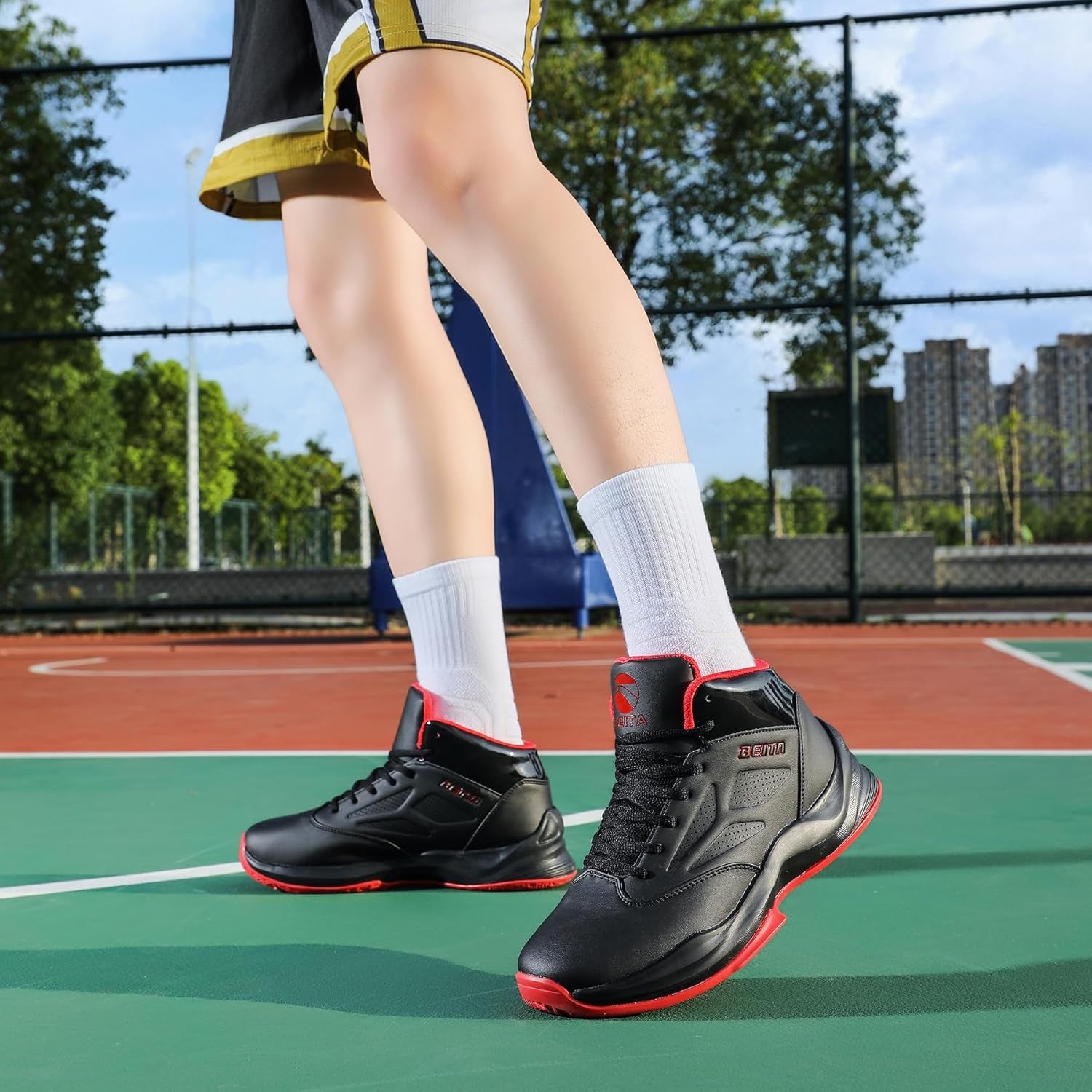 High Upper Basketball Shoes for Men Sneakers Breathable Sports Shoes anti Slip