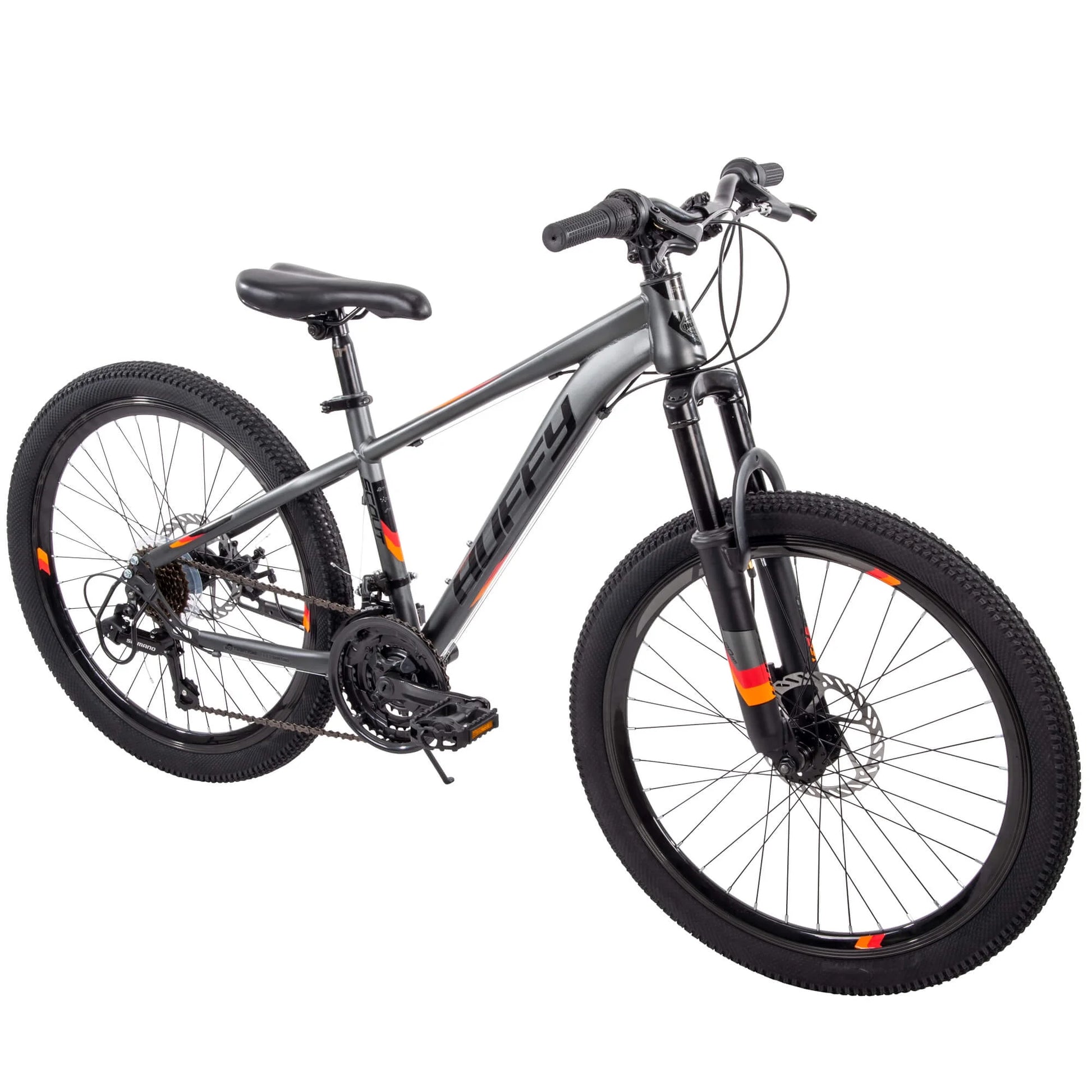 Scout Hardtail Mountain Bike, 24" Wheels, 21-Speeds, Disc Brakes