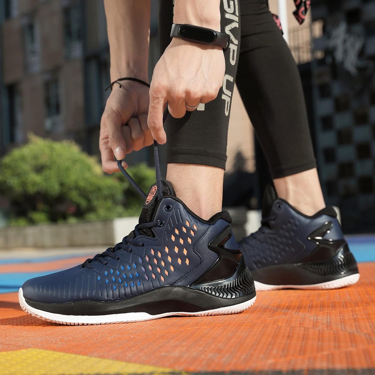 High Upper Basketball Shoes for Men Sneakers Breathable Sports Shoes anti Slip
