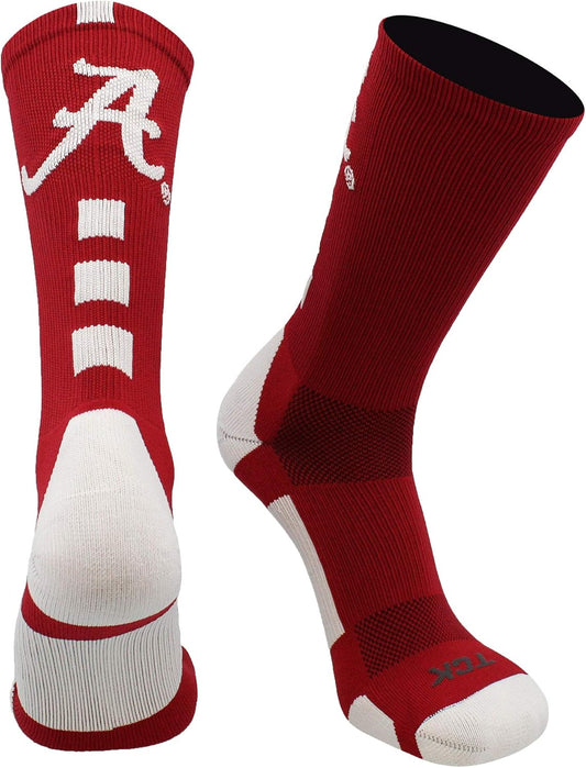 Alabama Crimson Tide Socks Baseline Crew