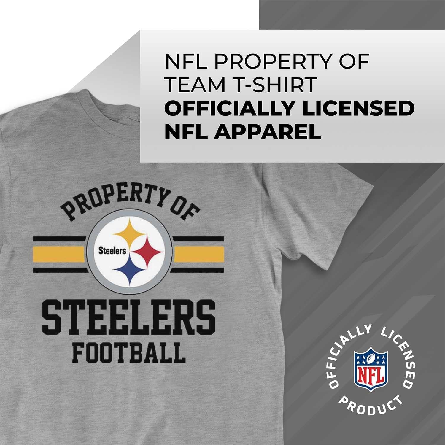 NFL Adult Property of T-Shirt - Cotton & Polyester - Show Your Team Pride with Ultimate Comfort and Quality