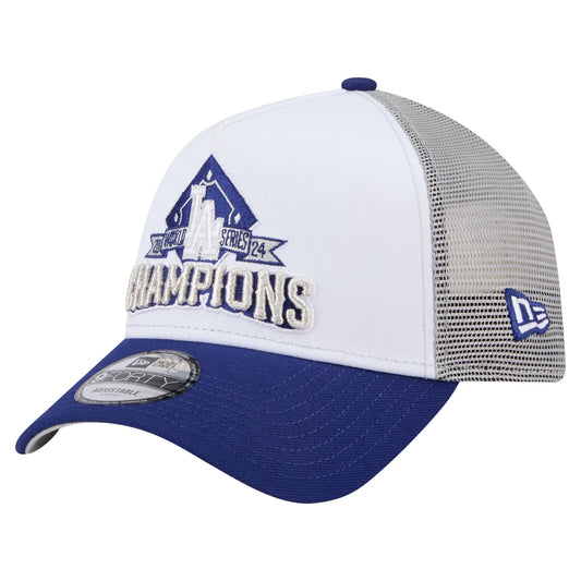 Men'S  White Los Angeles Dodgers 2024 World Series Champions 9FORTY Adjustable Hat