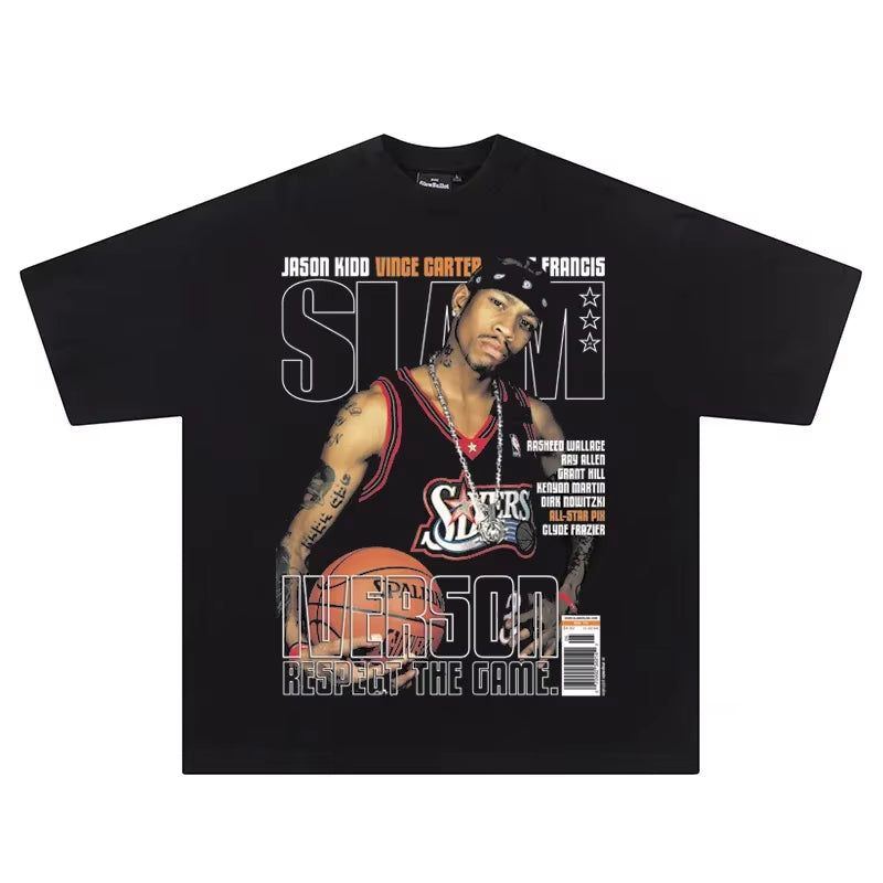 2026 Kobe Bryant Portrait NBA Lakers Star Black Mamba Basketball Summer Short-Sleeved T-Shirt Men Women Jerseys Loose Jerseys