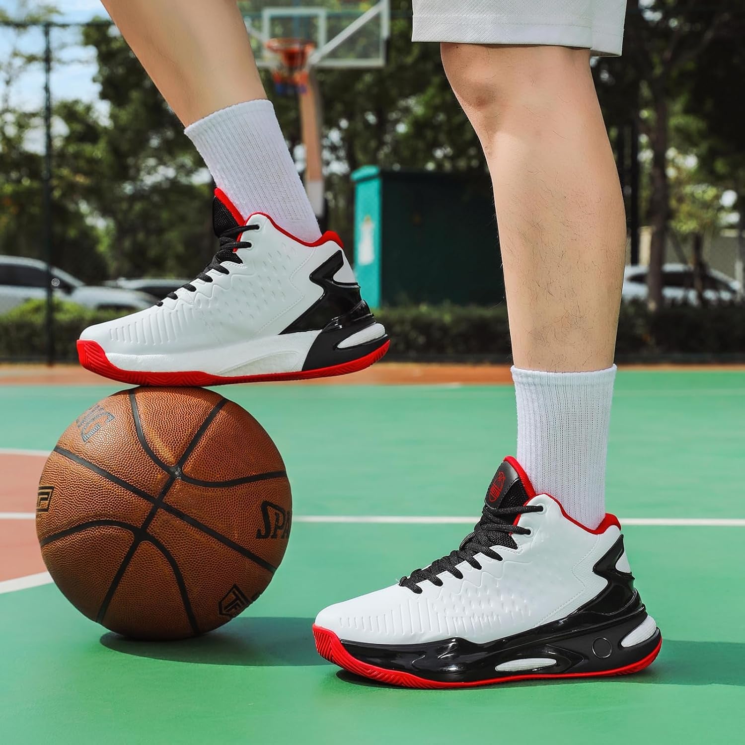 High Upper Basketball Shoes for Men Sneakers Breathable Sports Shoes anti Slip