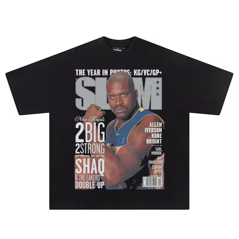 2026 Kobe Bryant Portrait NBA Lakers Star Black Mamba Basketball Summer Short-Sleeved T-Shirt Men Women Jerseys Loose Jerseys
