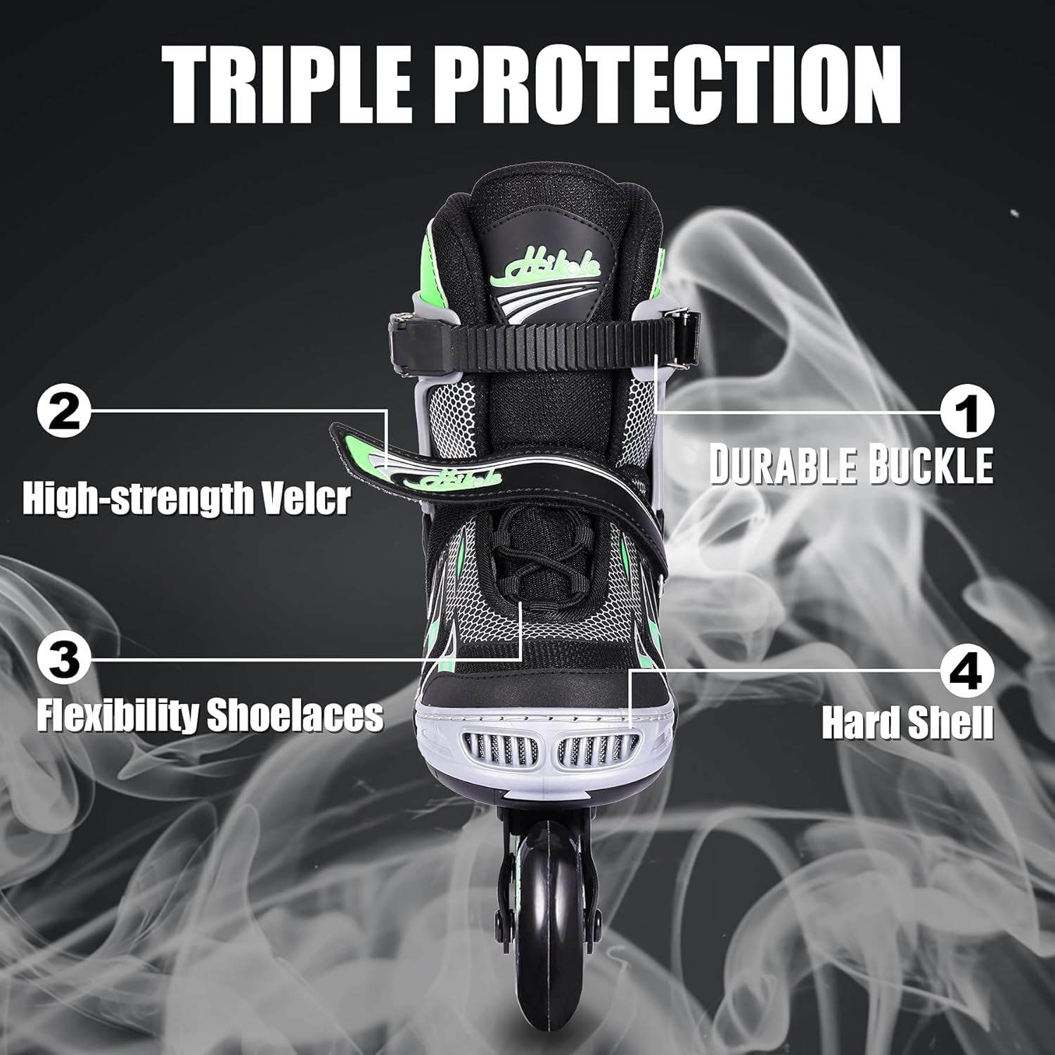 Adjustable Inline Skates for Kids and Adults, Outdoor Roller Fitness Blades for Men and Women, Beginner Roller Skates for Girls and Boys
