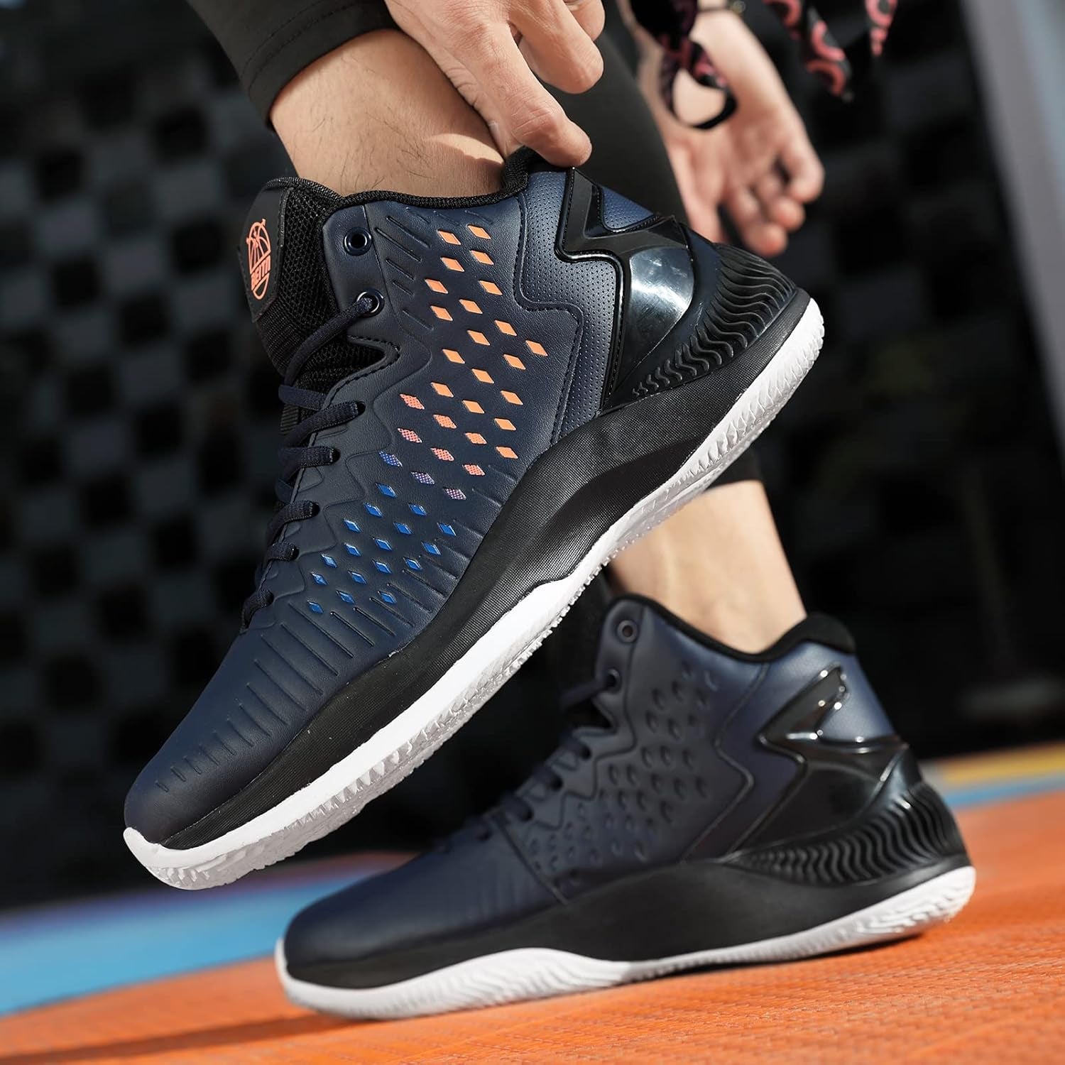 High Upper Basketball Shoes for Men Sneakers Breathable Sports Shoes anti Slip