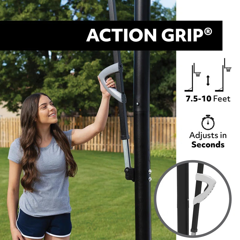 Height Adjustable In-Ground Basketball Hoop (48" Polycarbonate Backboard)
