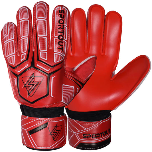 Goalie Gloves, Goalkeeper Gloves with Fingersave, Soccer Gloves, Breathable Soccer Goalie Gloves, 4Mm Latex, for Kids