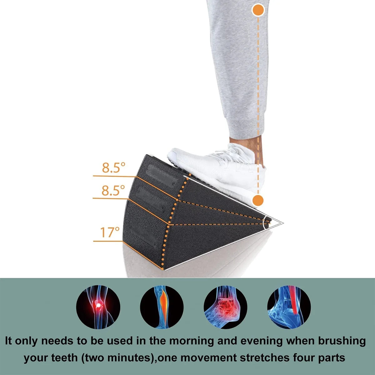 Squat Block 440LB Heavy Duty Sport Slant Board 8.5° 17° Non-Slip Squat Ramp Board Durable Physical Therapy Equipment for Exercises Squats Calf Stretching
