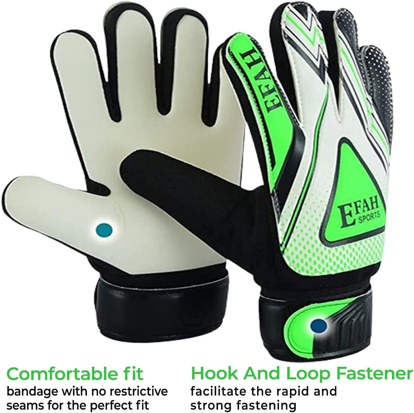 Soccer Goalie Goalkeeper Gloves for Kids Boys Children Football Gloves with Strong Grips Palms