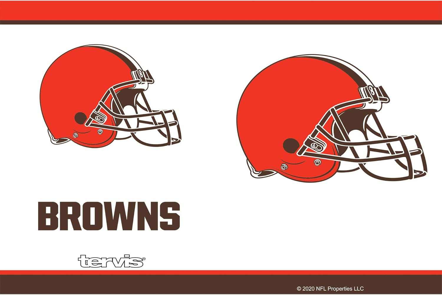 Triple Walled NFL Cleveland Browns Insulated Tumbler Cup Keeps Drinks Cold & Hot, 30Oz - Stainless Steel, Tradition