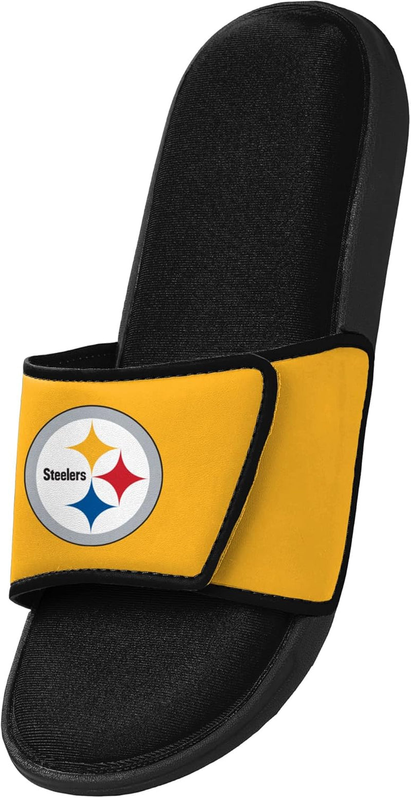 NFL Mens NFL Team Logo Sport Shower Foam Slide Flip Flop Sandals