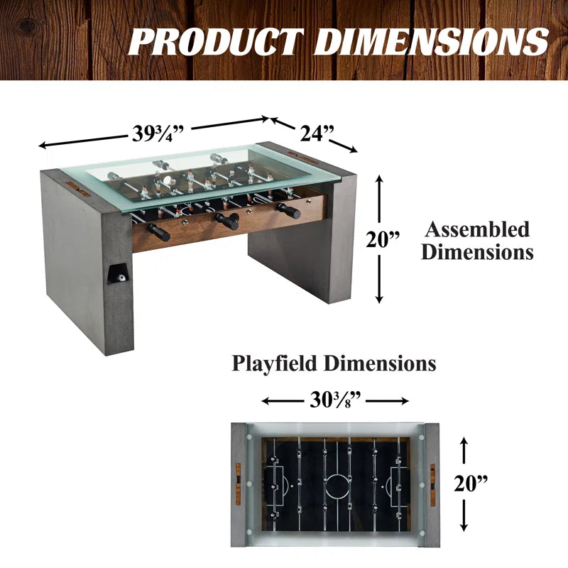 40"Solid Wood Foosball Table