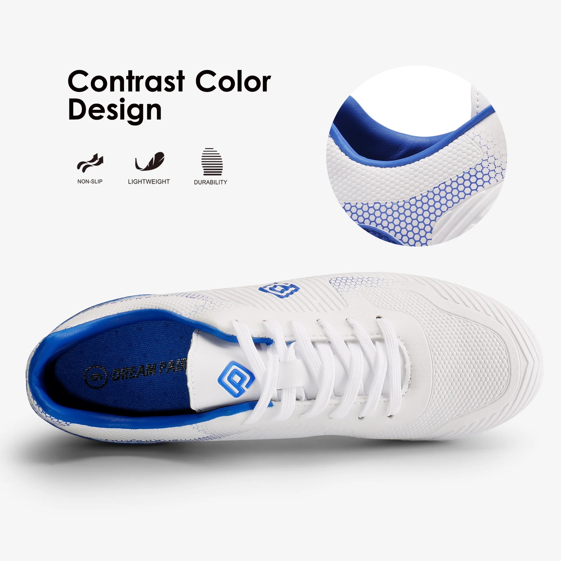 Men'S Soccer Cleats Outdoor Athletic Shoes Firm Ground Soccer Cleats