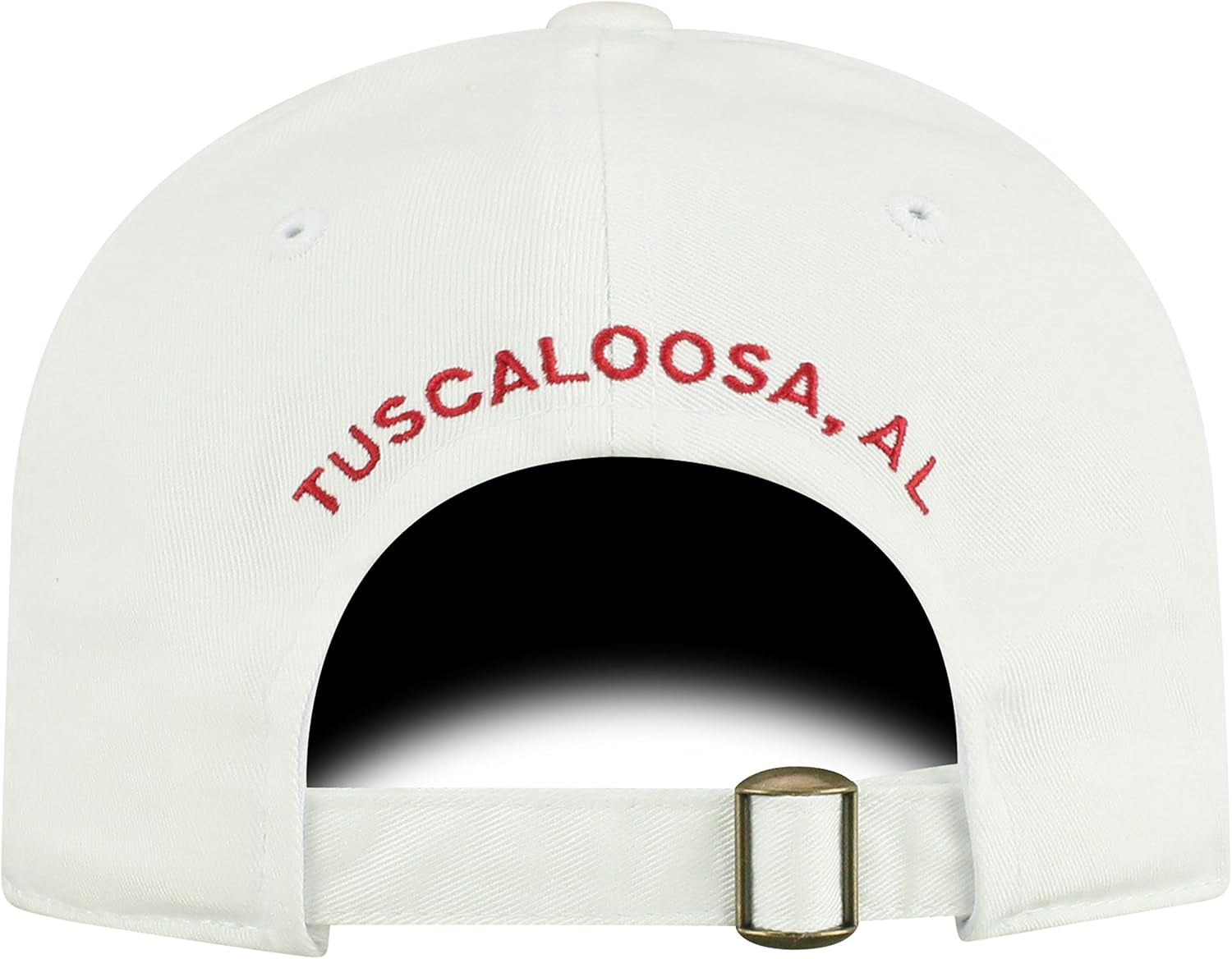 NCAA Mens College Town Crew Adjustable Cotton Crew Hat Cap (Alabama Crimson Tide-White, Adjustable)