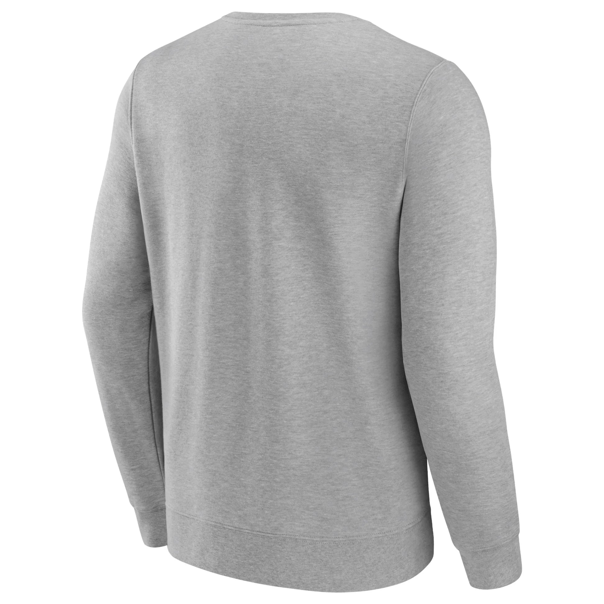 Men'S  Heather Gray Kansas City Chiefs Super Bowl LVIII Champions Iconic Victory Crewneck Pullover