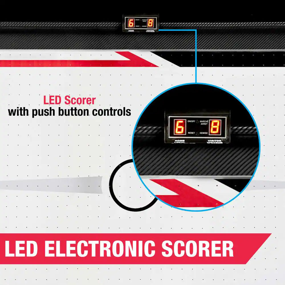 5 Ft. Air Hockey Table with Led Electronic Scorer