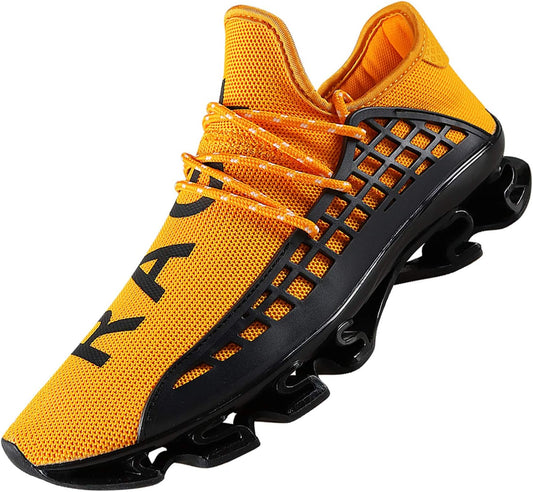 Mens Slip on Road Running Shoes Breathable Lightweight Comfortable Walking Shoes Athletic Gym Tennis Shoes for Men