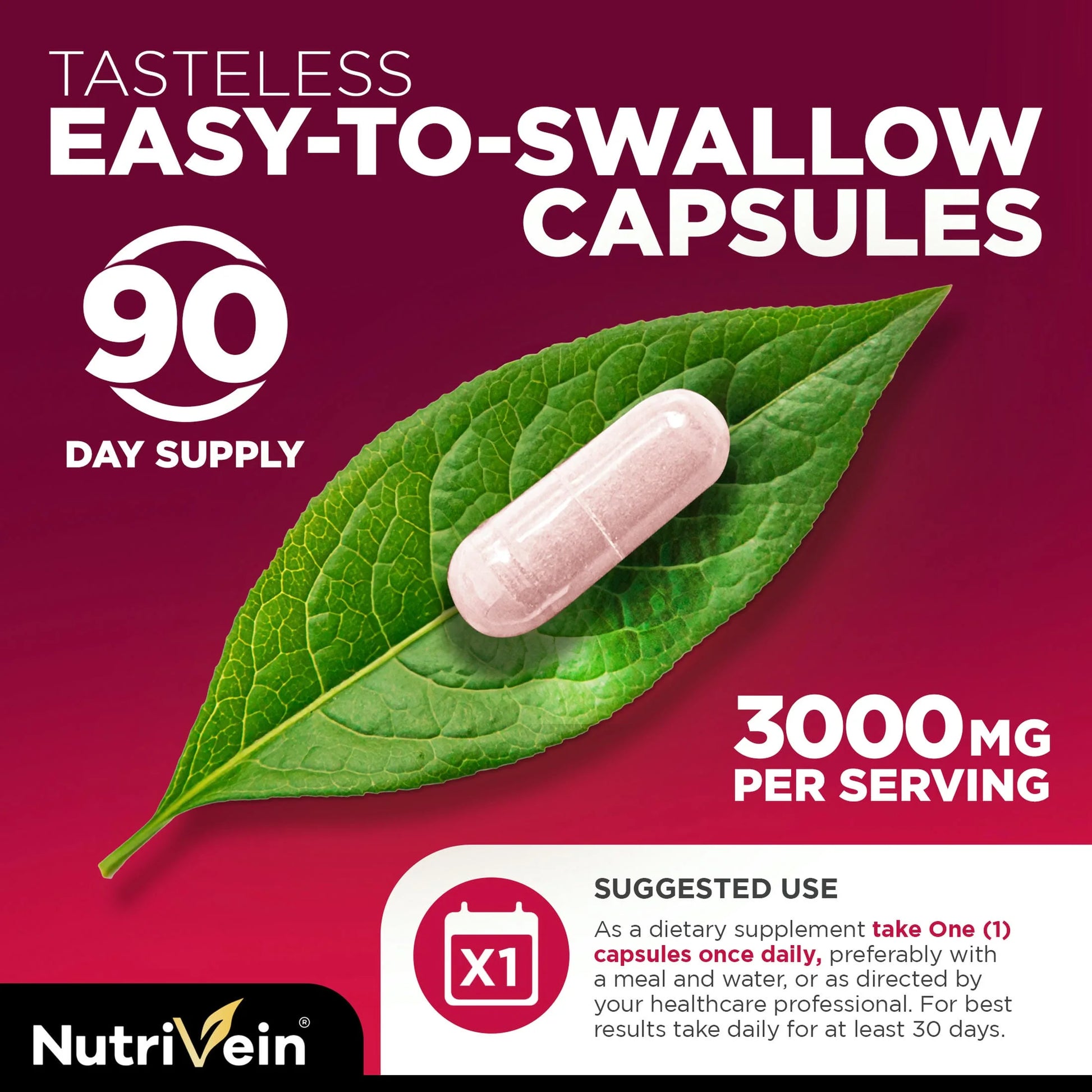 Tart Cherry 3000 Mg – Joint & Muscle Recovery, 90 Vegan Capsules