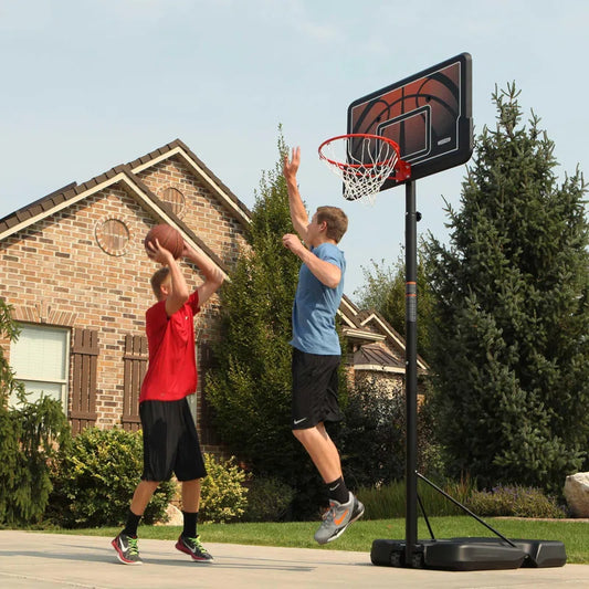 Height Adjustable Portable Basketball Hoop (44" Impact Backboard)