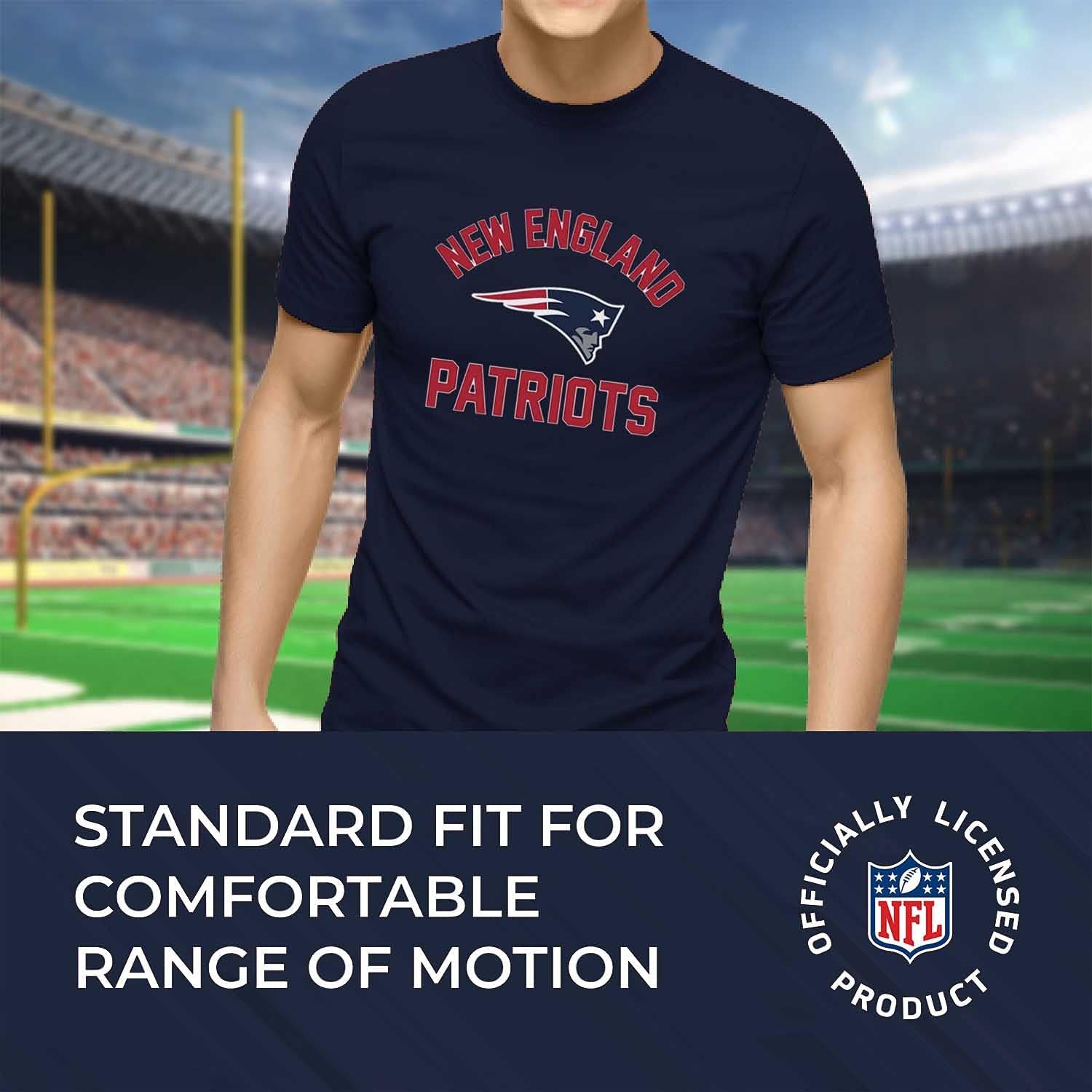 NFL Adult Gameday T-Shirt - Cotton Blend - Tagless - Semi-Fitted - Unleash Your Team Spirit during Game Day