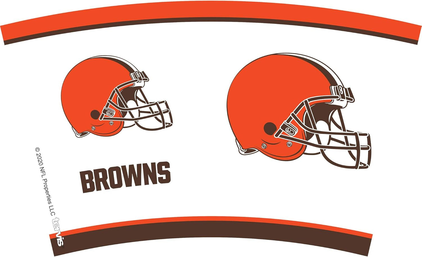 Made in USA Double Walled NFL Cleveland Browns Insulated Tumbler Cup Keeps Drinks Cold & Hot, 16Oz, Tradition