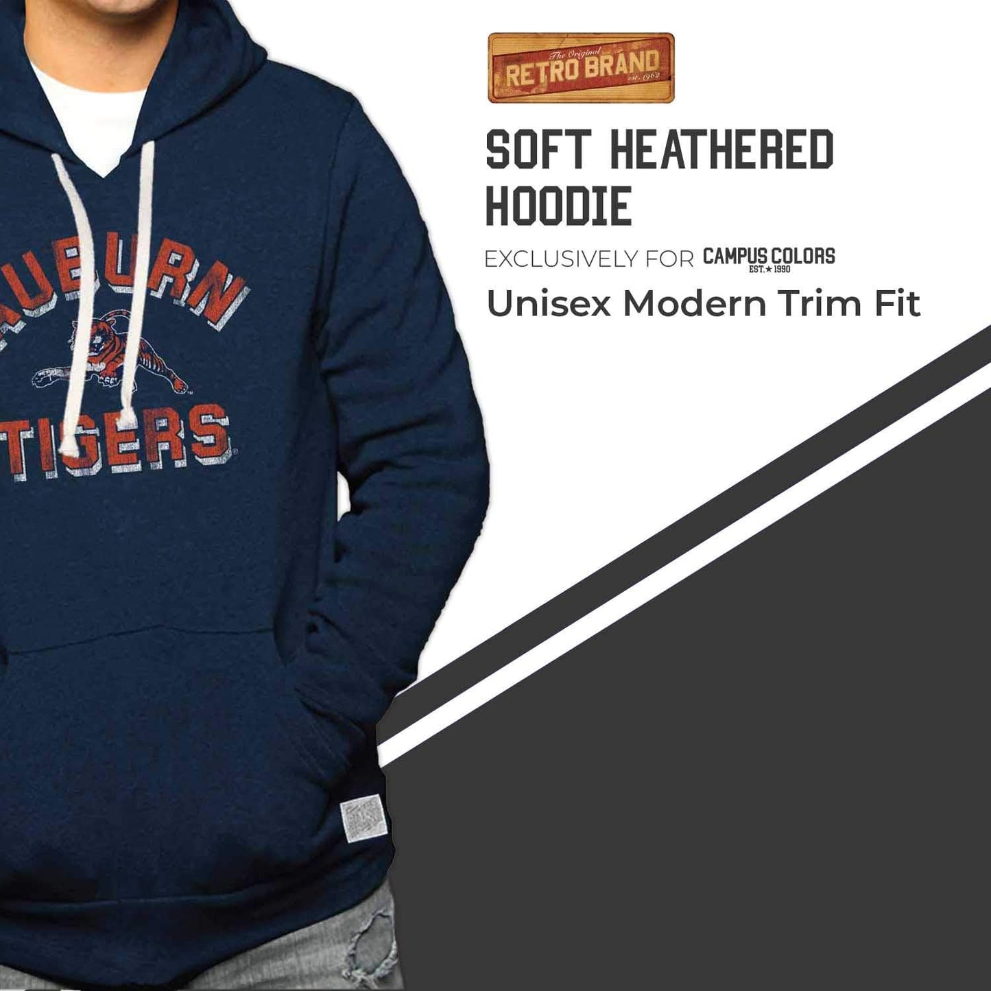 Adult University Hoodie (Auburn Tigers - Blue, X-Large)