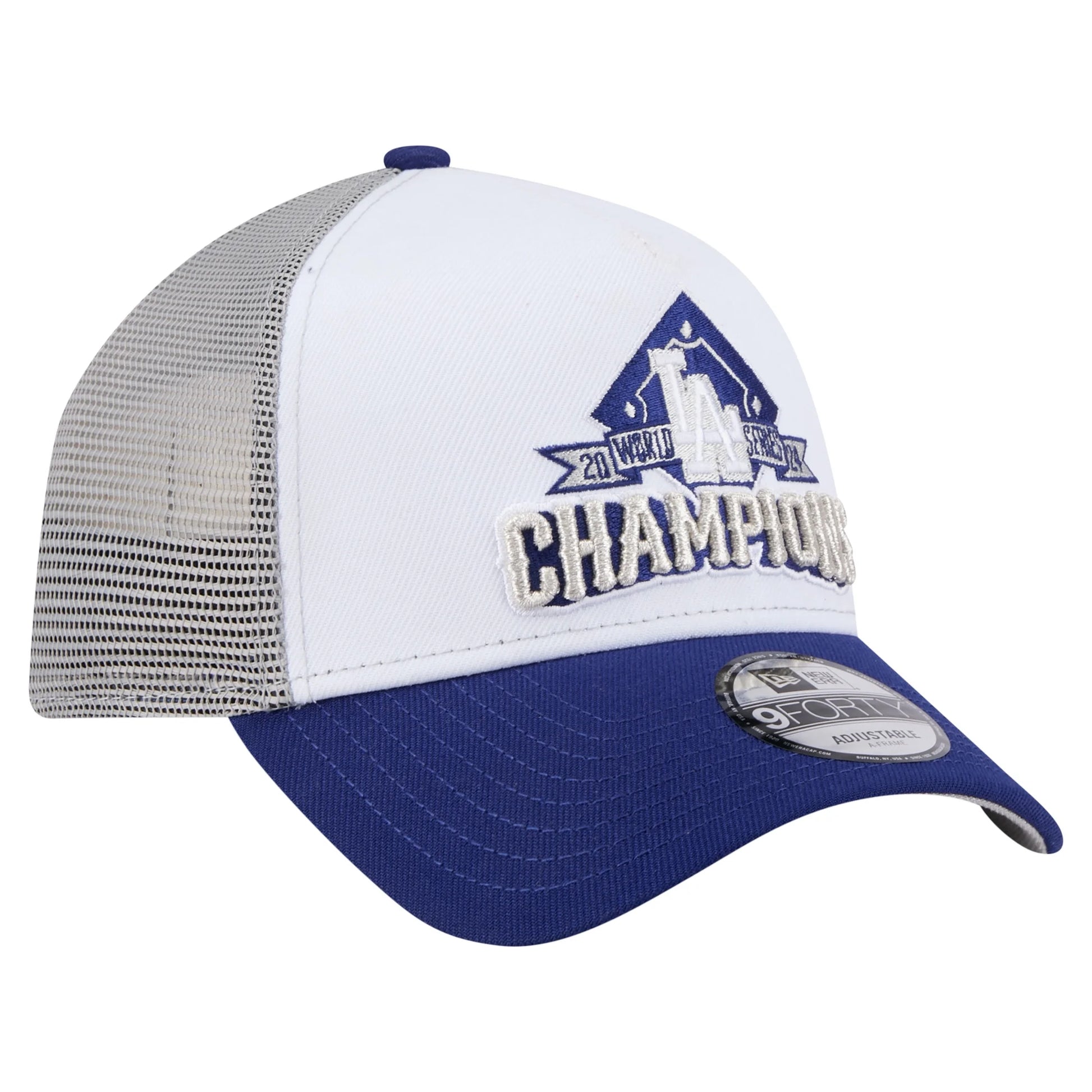 Men'S  White Los Angeles Dodgers 2024 World Series Champions 9FORTY Adjustable Hat