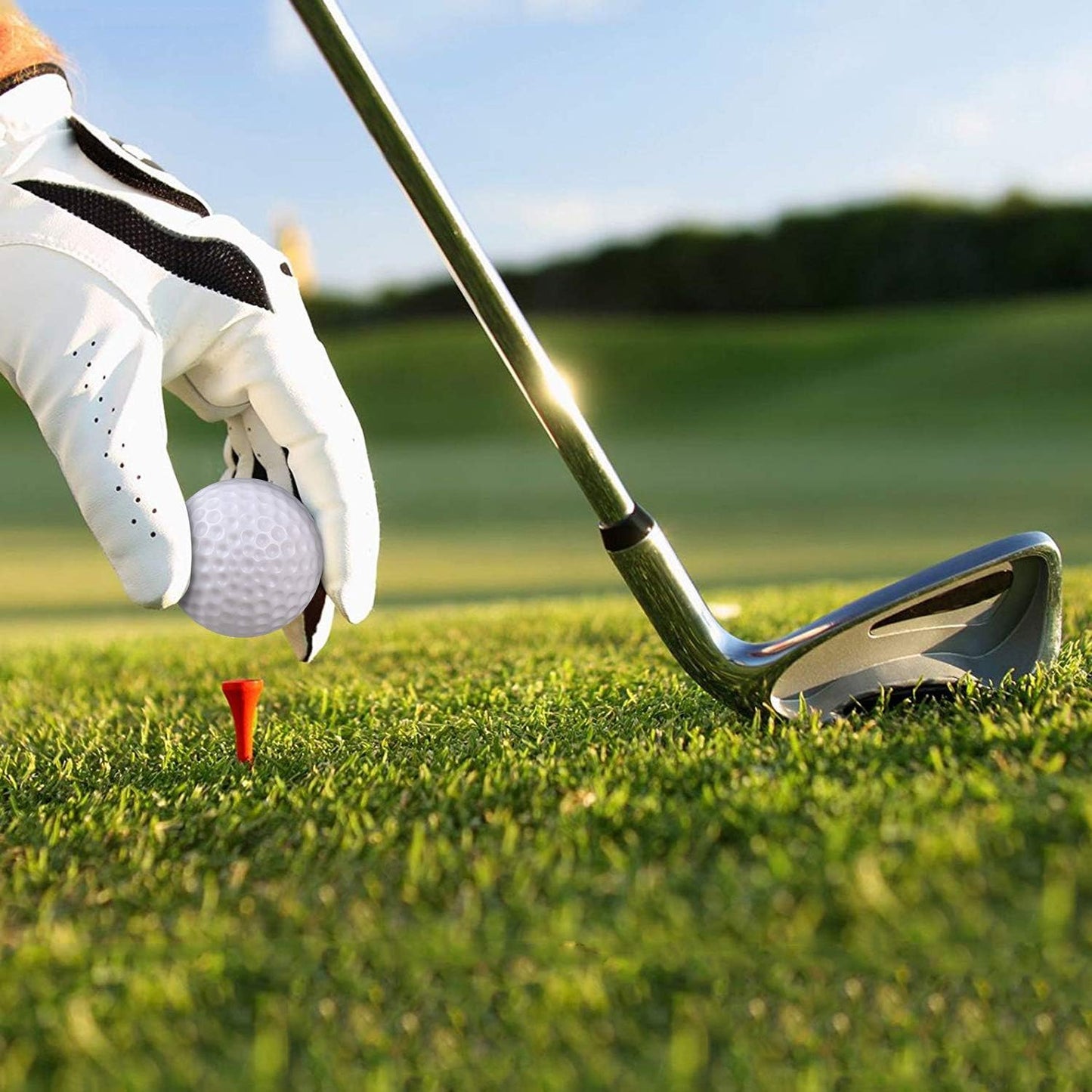 Plastic Golf Balls Practice, 24/100 Pack Hollow Plastic Golf Balls Indoor Outdoor Training, Golf Party Decorations