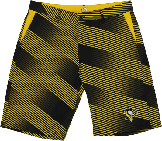 MLB Men'S Pittsburgh Penguins Diagonal Stripe Walking Short, 36