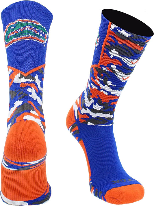 University of Florida Gators Socks Woodland Camo Crew