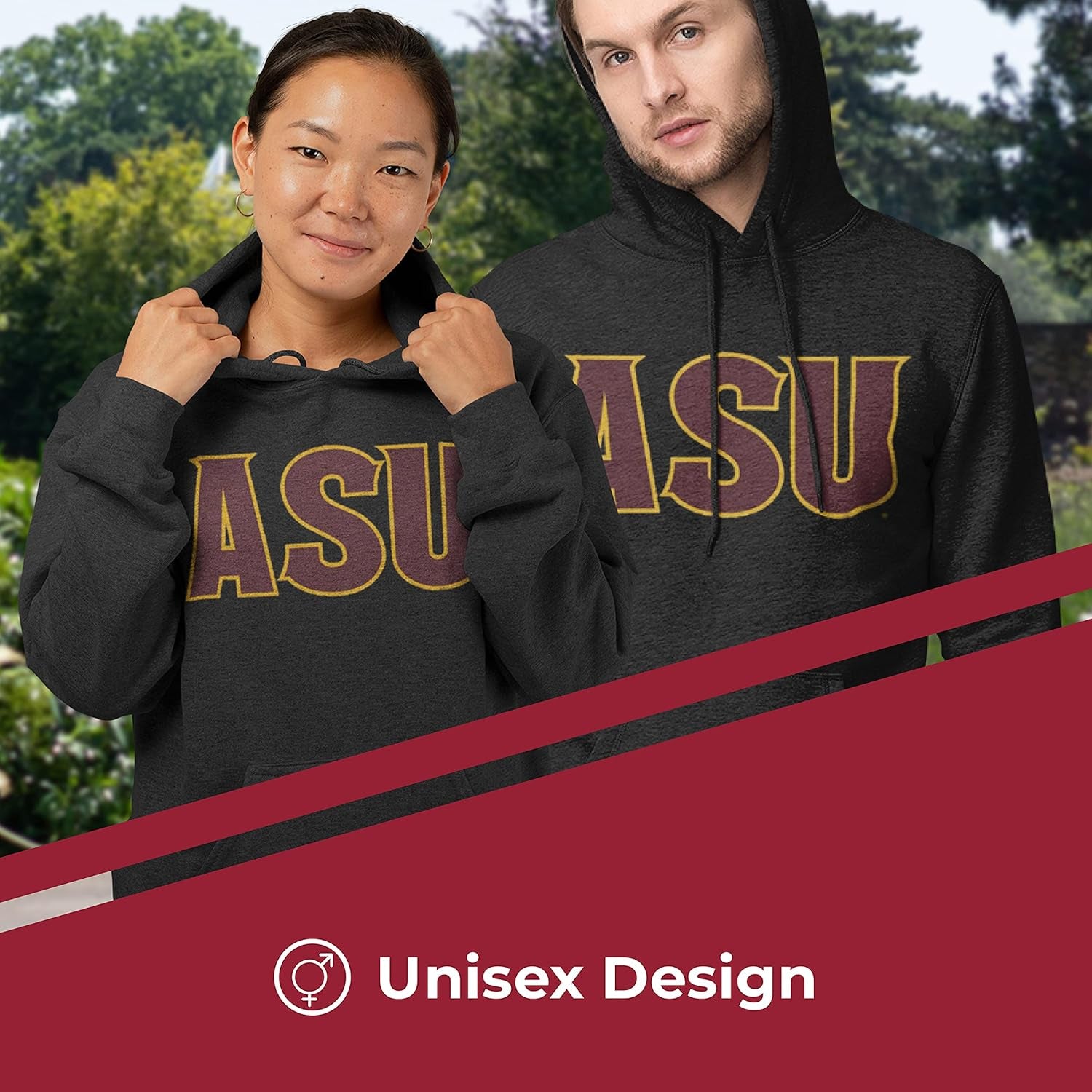 NCAA Adult Cotton Blend Charcoal Hooded Sweatshirt - Made from Ringspun and Versatility